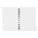 5 Star Wirebound Hardback Notebook Ruled A4 140 Page Berry (Pack of 5) 943466