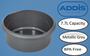 Addis 7.7 Litre Round Bowl Metallic Grey