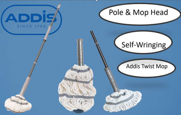 Addis 508869 Twist Self Wringing Mop, Metallic/Graphite, 1 Pack