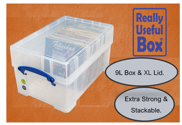 Really Useful Clear Plastic Storage Box 9 Litre XL