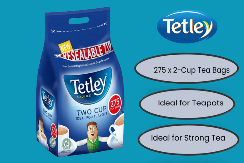 Tetley Original Two Cup Strong Tea Bags (Pack of 275)