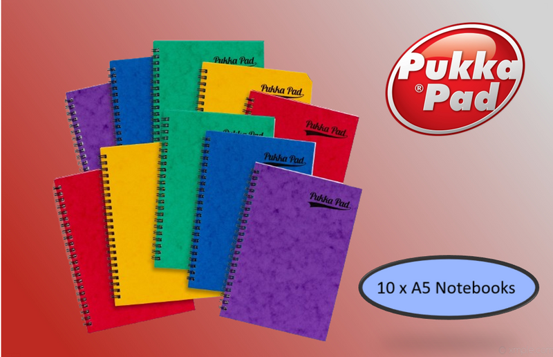 Pukka Pads Pressboard A5 Assorted Sidebound Pad Pack 10's