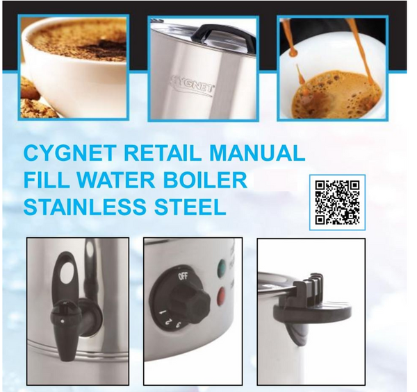 Cygnet by Burco Manual Fill Water Boiler 20 Litre