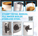 Cygnet by Burco Manual Fill Water Boiler 30 Litre