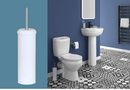 Sabichi Ceramic White Toilet Brush & Holder