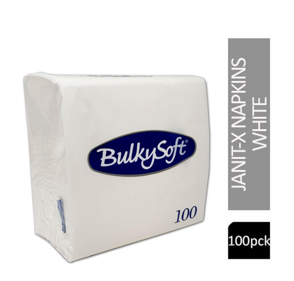 Bulky Soft Napkins White 100 2Ply 40cm x 40cm