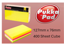Pukka Notes 127mnx76mm Cube 400 Sheets