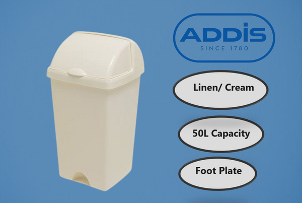 Addis Linen Roll Top Bin 50 Litre