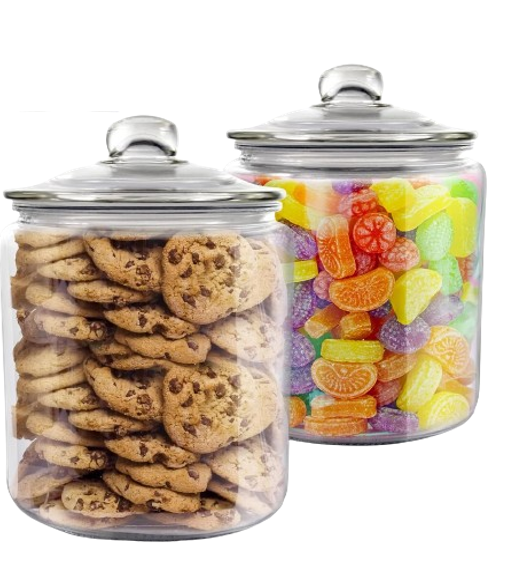 Fixtures X/LARGE 6L Glass Jar with Air Tight lid for Biscuits,Sweets,Coffee, etc..