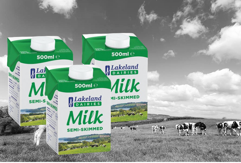 Lakeland Semi-Skimmed Milk 500ml (Pack of 12)
