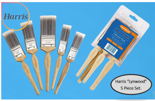 Harris Lynwood Platinum Paint Brush Pack 5's