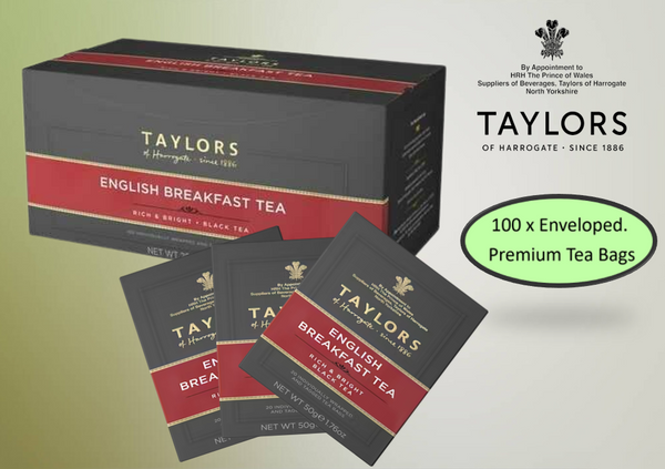 Taylors of Harrogate English Breakfast Enveloped Tea Pack 100’s