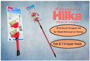 Hilka Block Paving Brush & Scraper Pole & 2 Scraper Heads