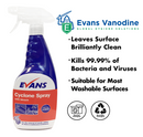 Evans Vanodine Cyclone Highly Perfumed Thickened Bleach Spray 750ml