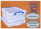 Really Useful Clear Plastic Storage Box 18 Litre