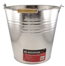 Fixtures Blackspur 15L Galvanised Steel Bucket | Large 15L Capacity | Wooden Handle
