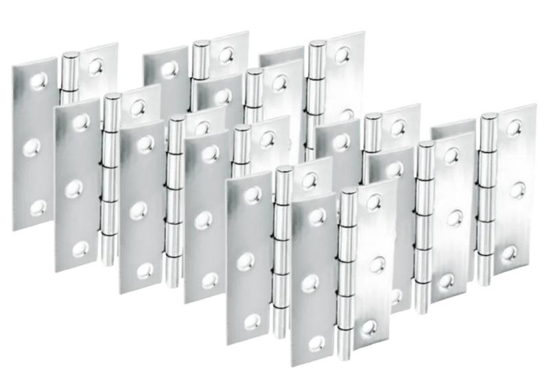 Securit Chrome Polished Butt Hinges 75mm(3") S4302