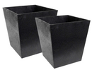 Primeur Eco Garden 33Cm Sonata Recycled Rubber Plant Pot Slate