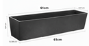 Primeur Sonata Planter 15Cm Slate P00018395