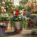 Fixtures Blackspur 15L Galvanised Steel Bucket | Large 15L Capacity | Wooden Handle
