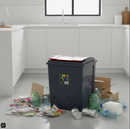 Wham Recycle It Red Bin & Lid 50 Litre