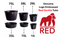 Red Gorilla {Tubtrug} Black Recycled Tub Medium 26 Litre