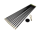 Kingfisher Drain Rod Set | Black | 12 Piece