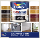 Dulux Woodsheen Stain & Varnish 750ml EBONY