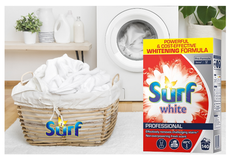 Surf Pro-Formula White Washing Powder 8.45kg, XXL 140 Wash