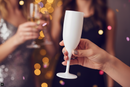 Belgravia White Reusable Plastic Champagne Flutes Pack 6’s (3306)