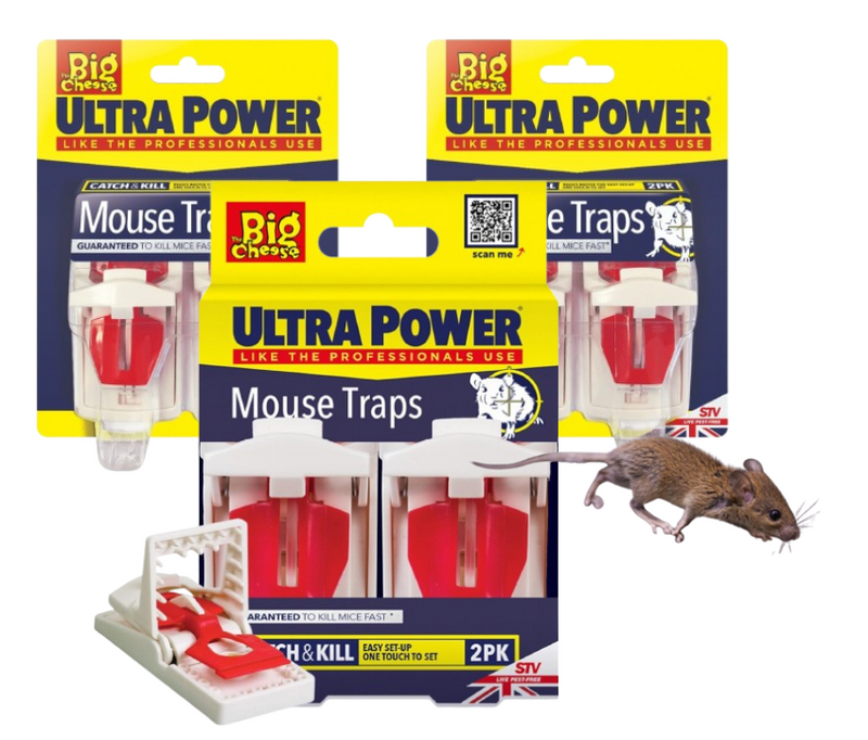 Big Cheese Ultra Power Mouse Traps Twinpack (STV148)