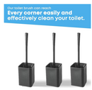 Blue Canyon Toilet Brush & Holder, Black, 10 X 10 X 38 Cm