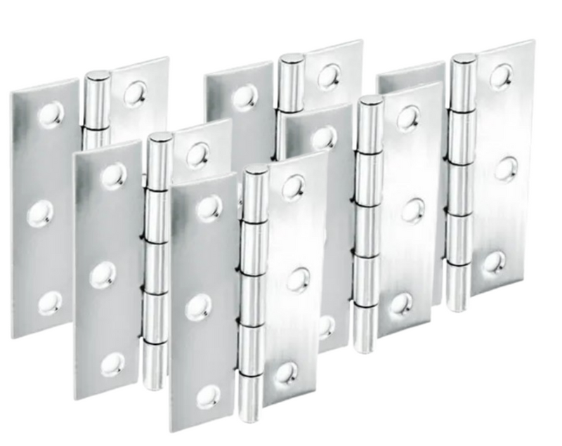 Securit Chrome Polished Butt Hinges 75mm(3") S4302