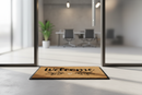 Mighty Mats Rubber Welcome Spring Cut Pile Doormat - 40x60cm