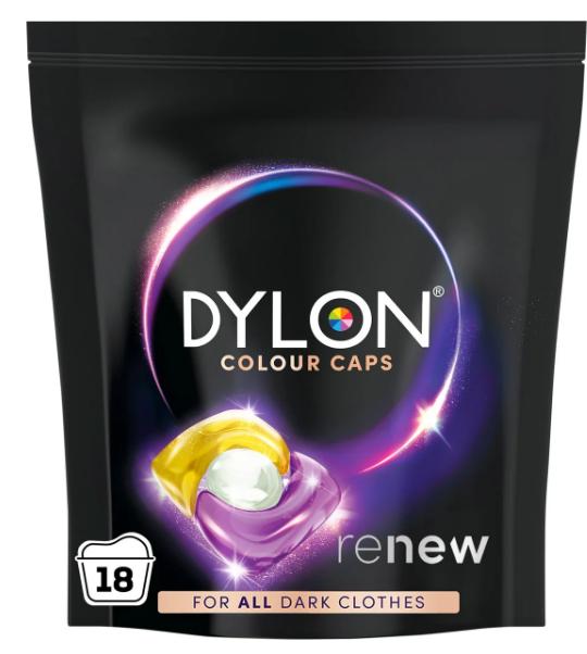 Dylon Black and Dark Wash Caplets Renew 18s
