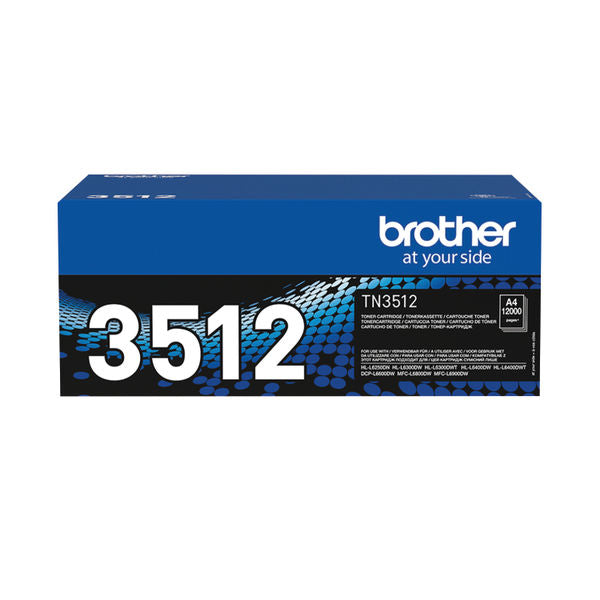 Brother Black Toner Cartridge 12k pages - TN3512