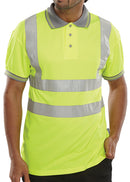 Beeswift Short Sleeve Hi-Vis Polo Shirt - {ALL COLOURS / SIZES}