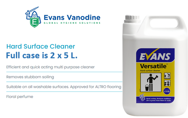 Evans Vanodine Versatile Hard Surface Cleaner 5 Litre