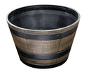 Fixtures Half Barrel Cask Planter Extra Large, Brown 62cm x 38cm