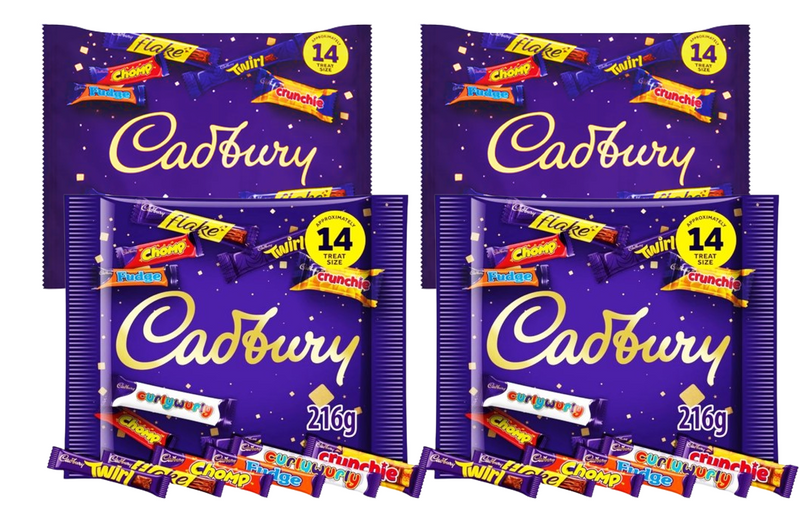 Cadbury Heroes Bag Assortment of Classic Cadbury Chocolates in Miniature Treat Sizes 216g