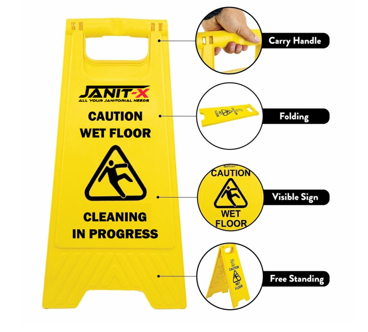 Janit-X Double Warning Large A-Frames {Wet Floor/Cleaning in Progress}