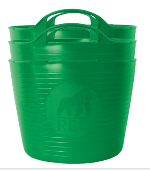 Tubtrugs 14L Small Flexible 2-Handled Recycled Tub, Green