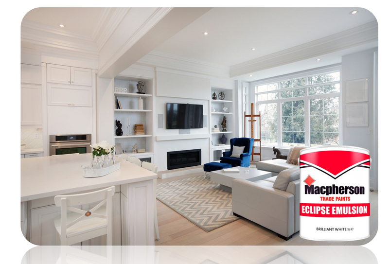 Macpherson Eclipse Matt Emulsion Paint Brilliant White 5L