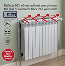 Radiator Heat Reflect Foil by Exitex 5m x 50cm with sticky pads Included