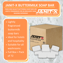 Janit-X Buttermilk Soap Bar 70g (Pack of 12 - 360)