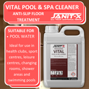 Janit-X Vital Pool, Spa & Wet Area Bacterial Cleaner & Maintainer 5 litre