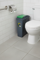 Wham Recycle It Green Slimline Bin & Lid 25 Litre