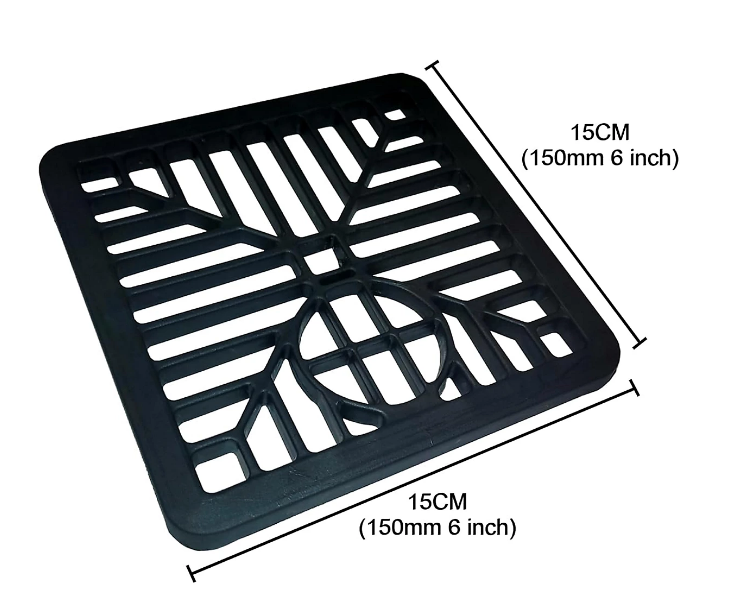 Janit-X Square Drain Covers Outdoor Drainage Channel - PVC Plastic Grid Cover