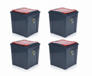 Wham Recycle It Red Bin & Lid 50 Litre