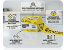 Barrier Tape Non Adhesive | Caution Wet Paint Alert | Safety Dispenser Box | 75mm x 250m